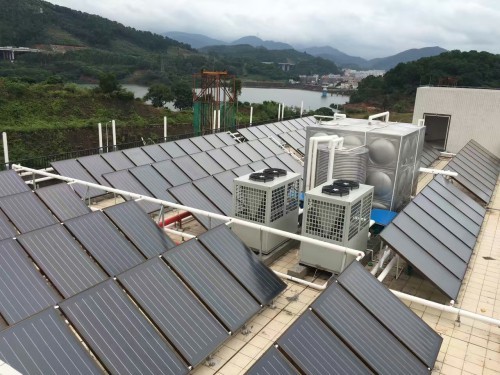 空气能热泵机组和平板太阳能集热器有什么结合反应